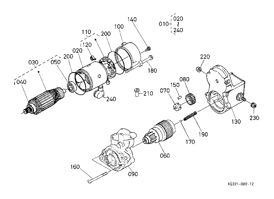 Starter (Component Parts)(Not For Reman Unit)
