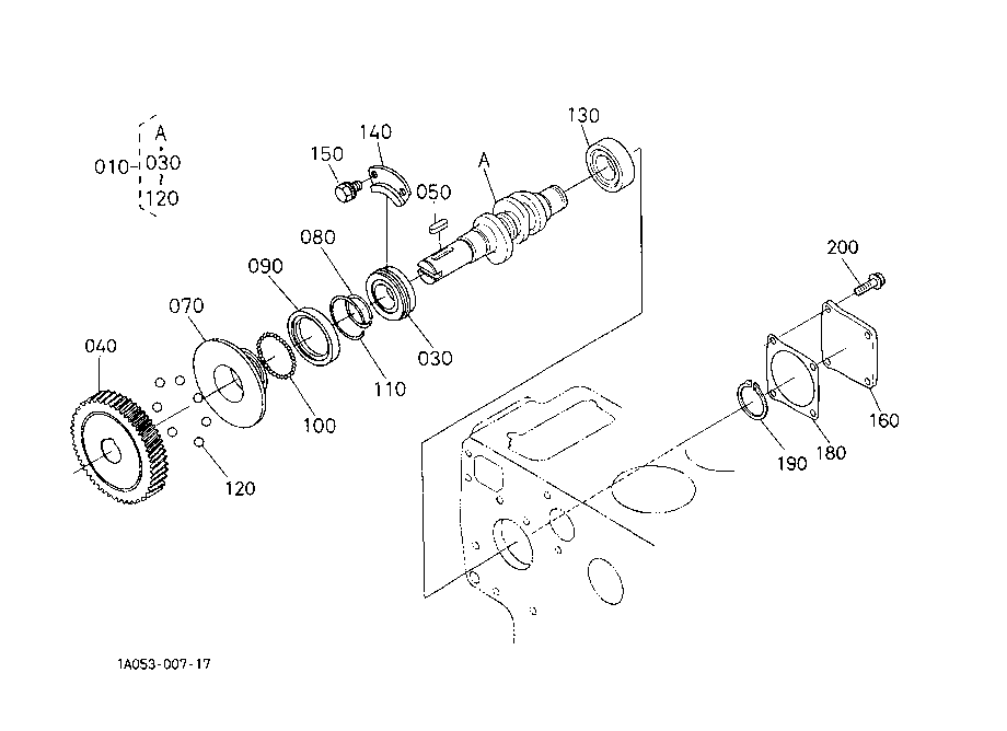 Fuel Camshaft And Governor Shaft
