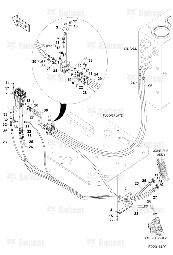 Pilot Piping (Nine)(Pedal Valve)