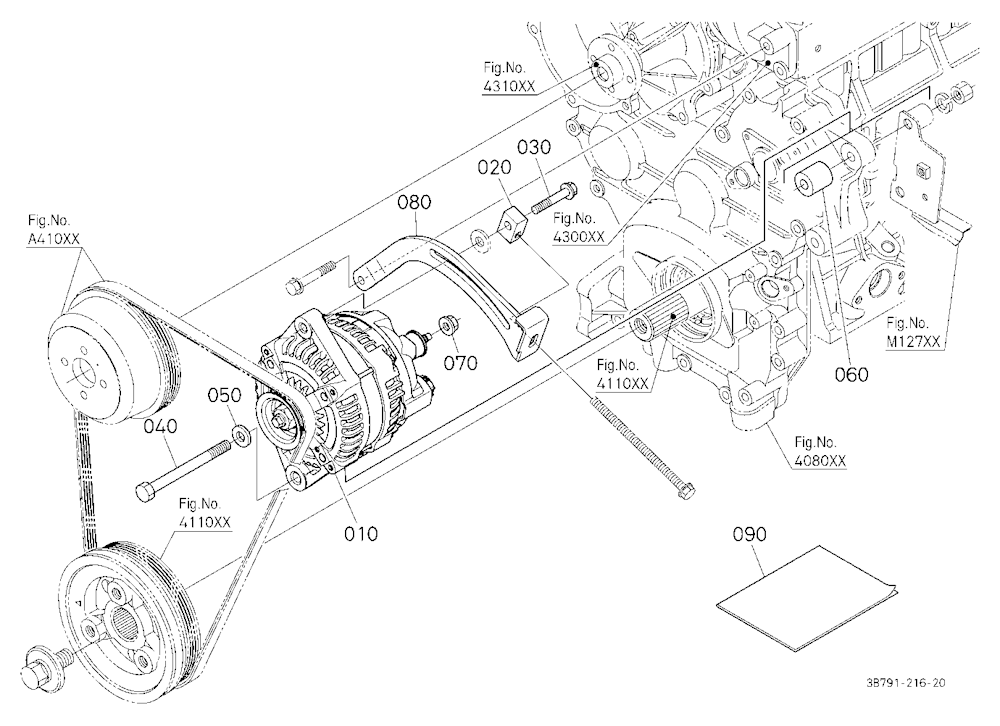 Alternator Kit (Alternator) (W/G No.M9134) [Option