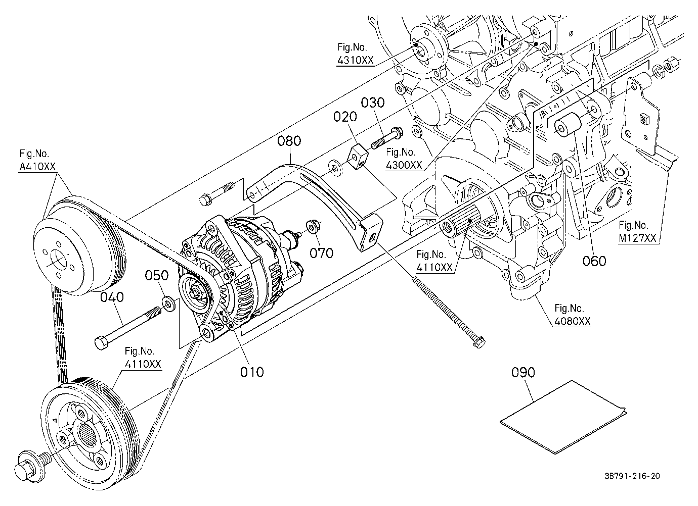 Alternator Kit (Alternator) (W/G No.M9134) [A] [Op