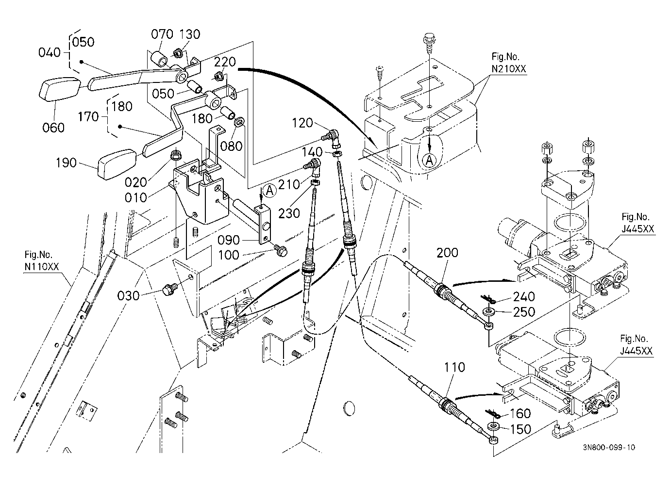Auxiliary Control Valve Lever