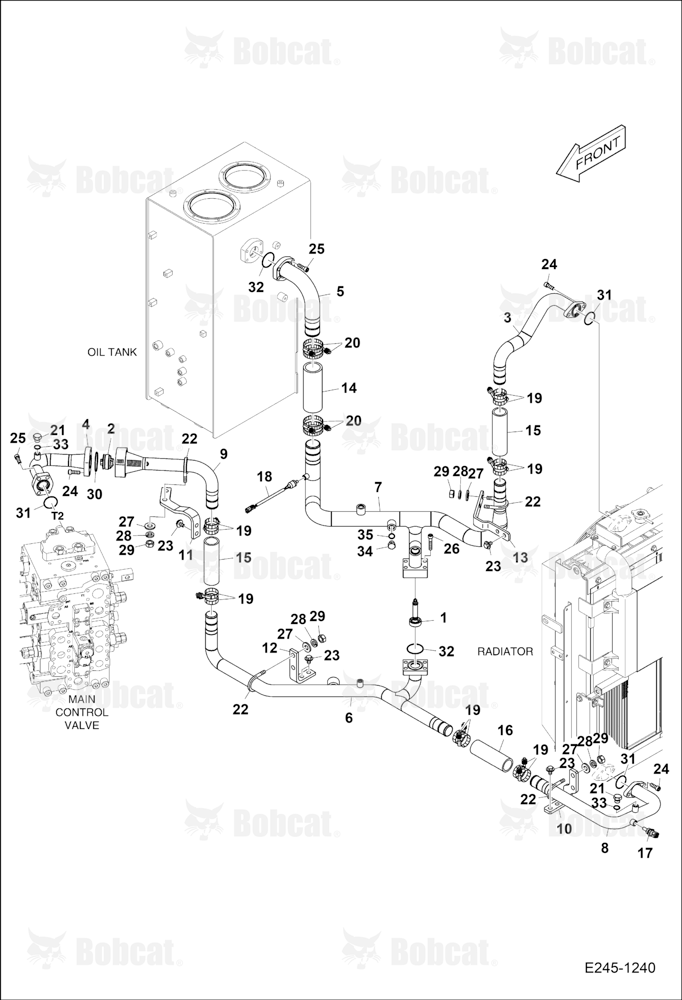 Oil Cooler Piping (Two)