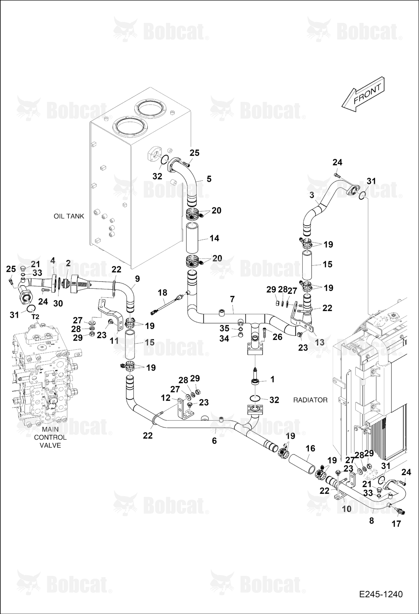 Oil Cooler Piping (Two)