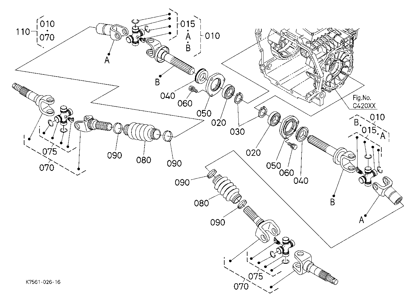 Rear Wheel Propeller Shaft