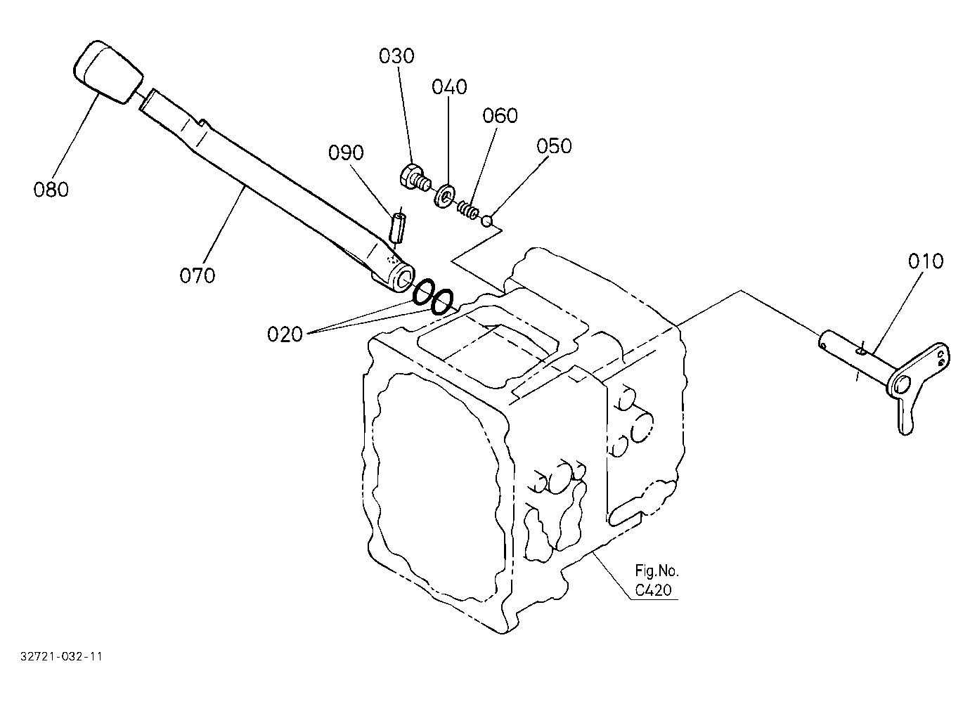 Front Wheel Drive Lever