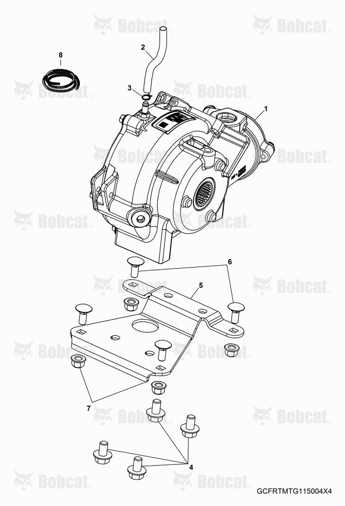 Drive TRAIN, Front Gearcase Mounting  AJNV11001 - AJNV19999