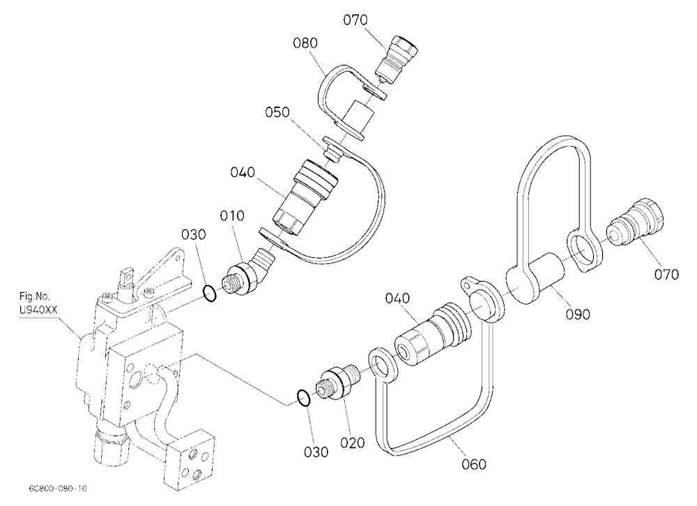 Auxiliary Control Valve Coupler (1St)(W/G No.B1654