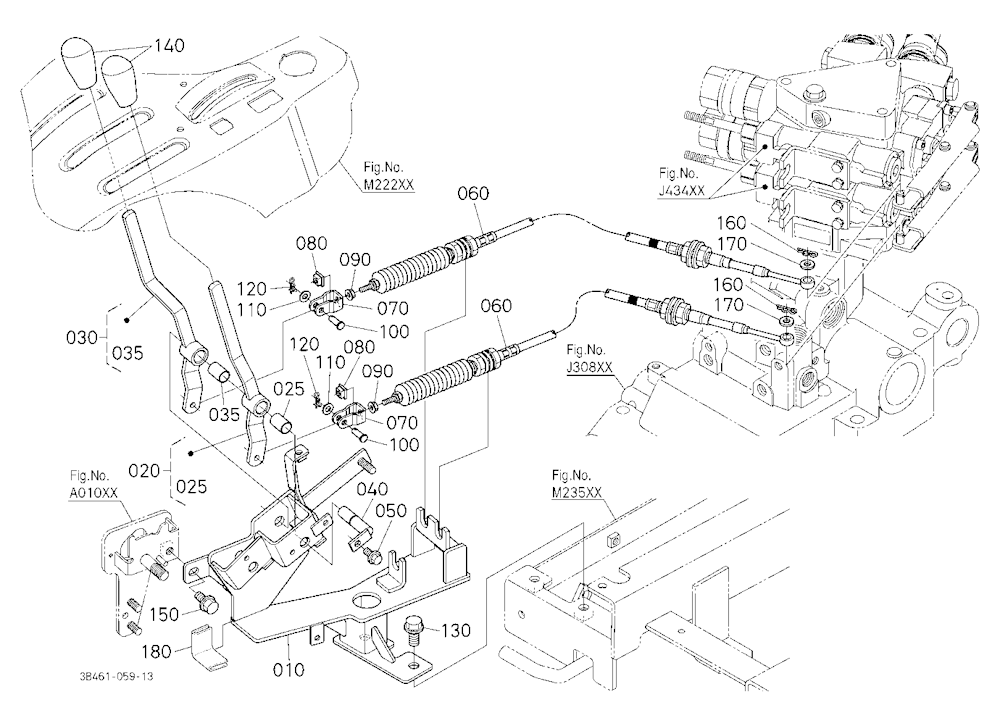 Auxiliary Control Valve Lever
