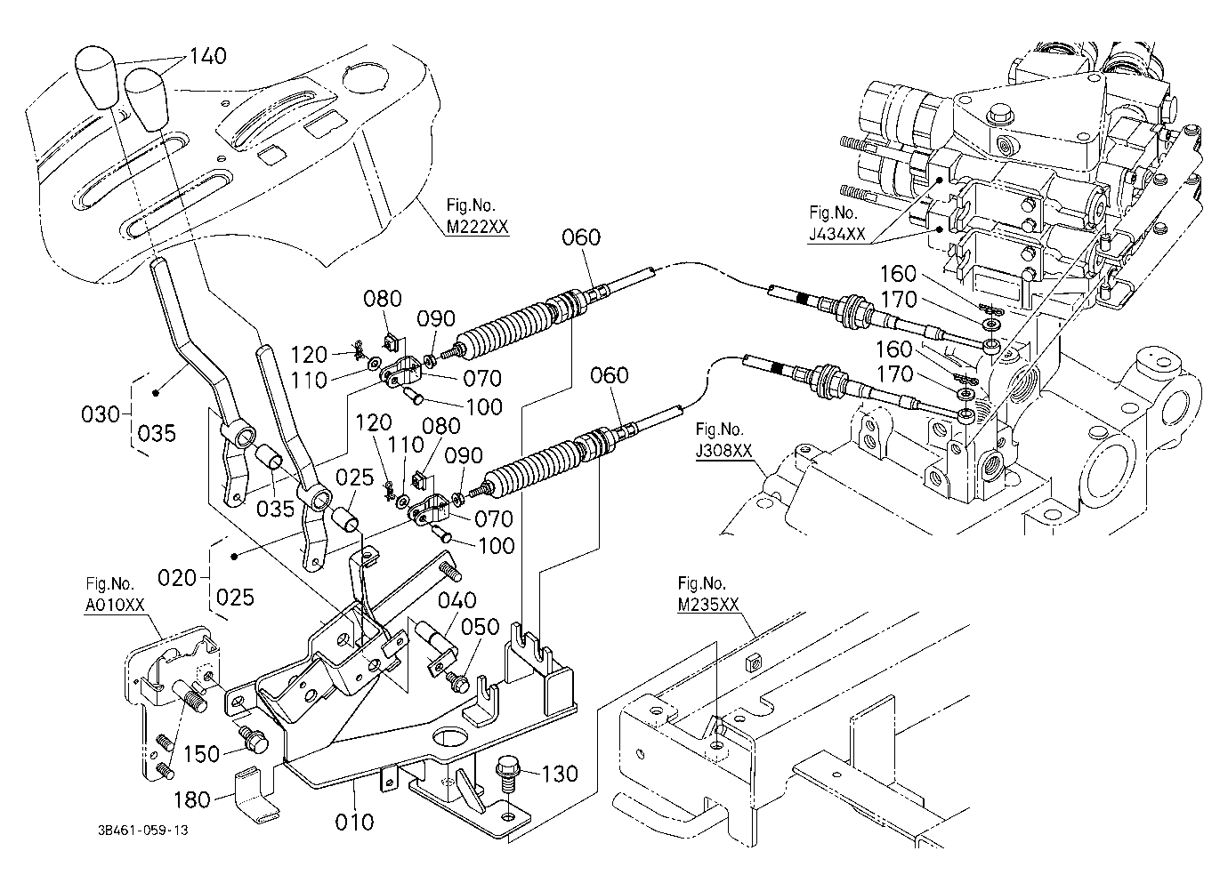 Auxiliary Control Valve Lever