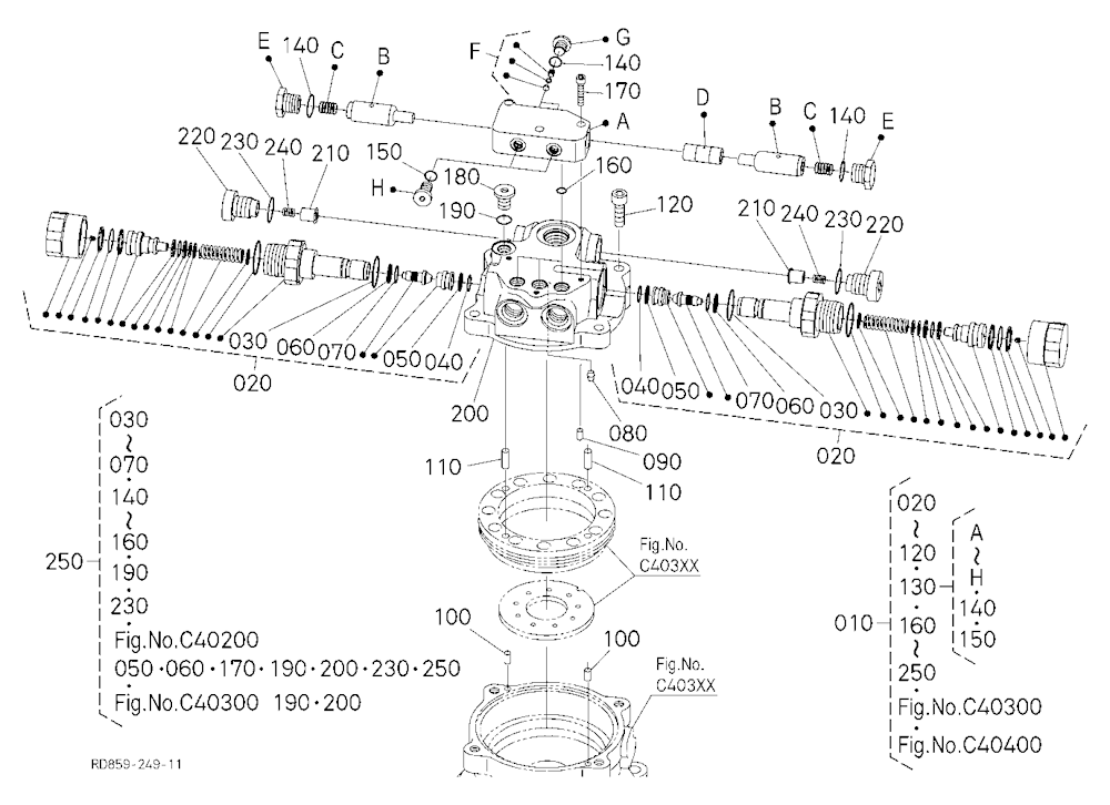 Swivel Motor (Valve) [Component Parts]