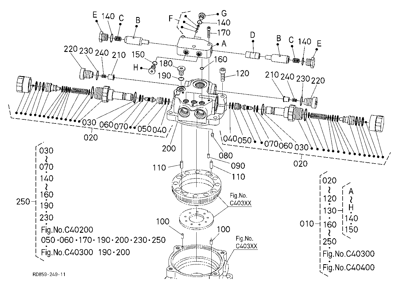 Swivel Motor (Valve) [Component Parts]