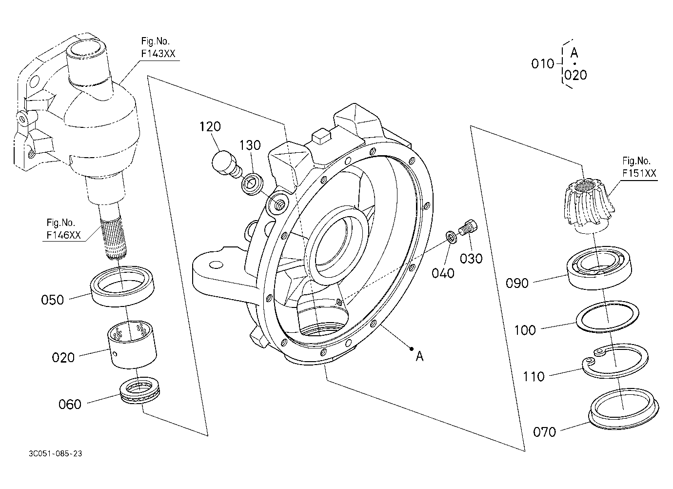 Front Axle Case Lh