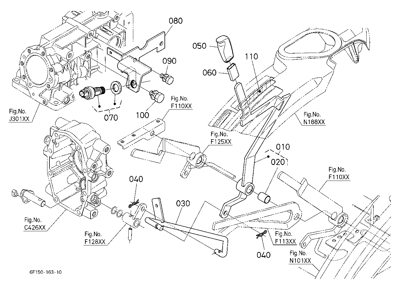 Mid Pto (Lever/Switch) (W/G No.B1017) [Option] [Ca
