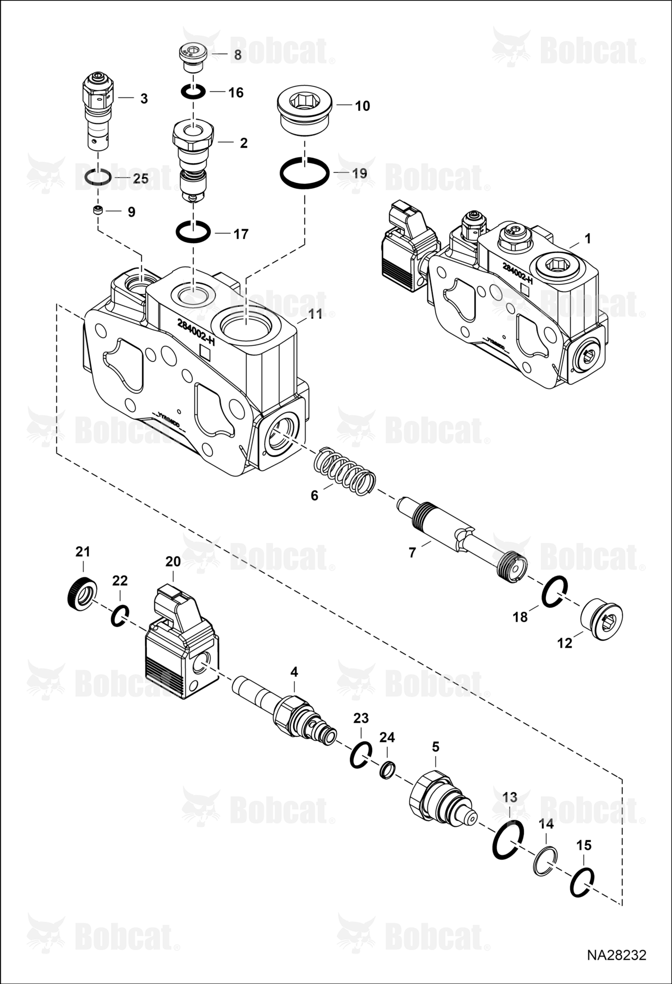 Hydraulic Control Valve (Loader) (Inlet Section)