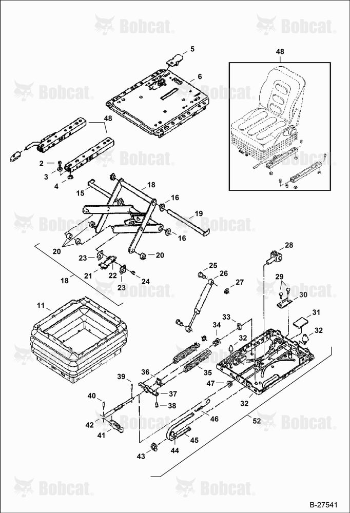OPERATOR'S Seat (Suspension - MSG85)