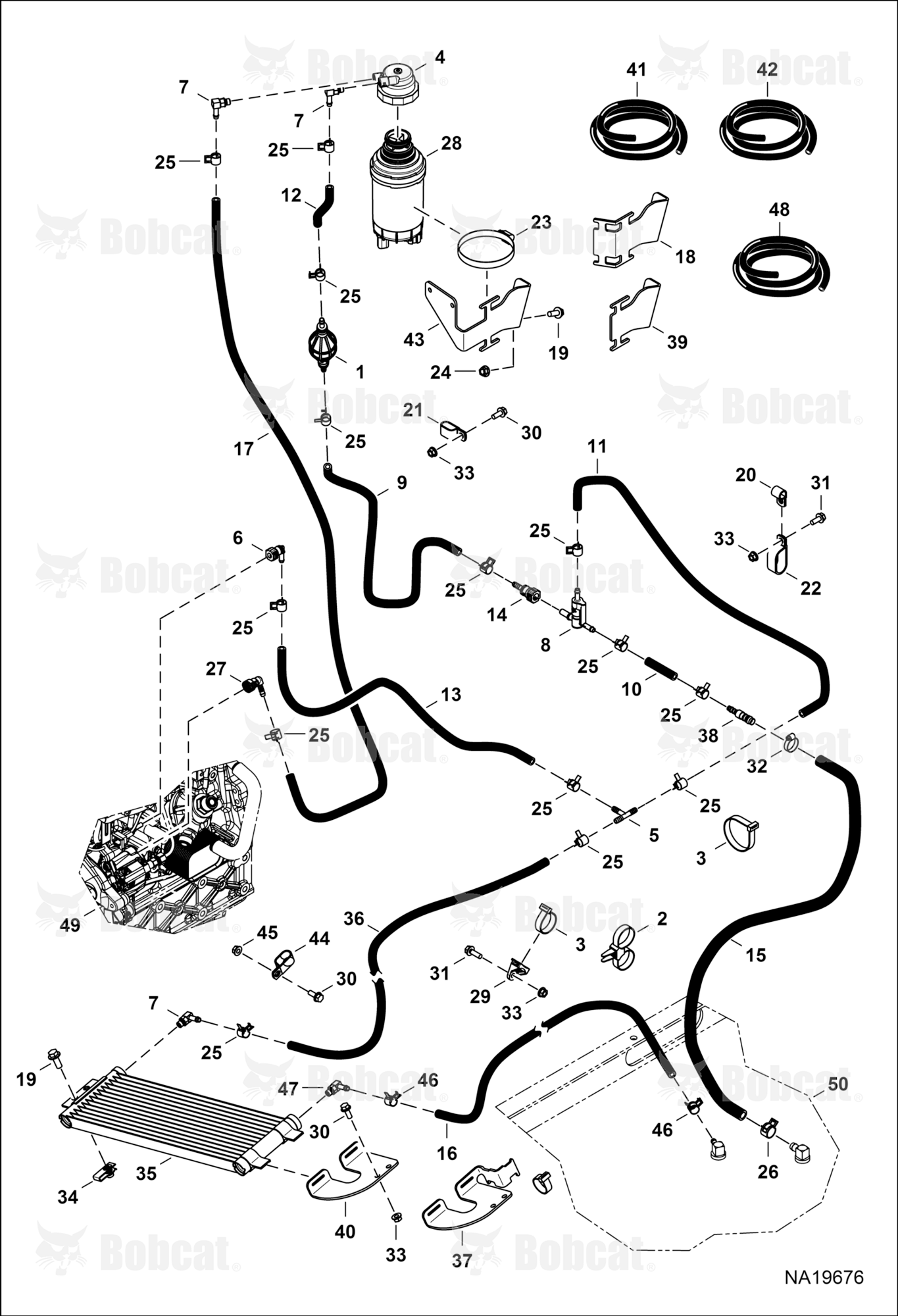 Engine & Attaching Parts (Fuel System)  B41516058 & Above, B41716058 & Above
