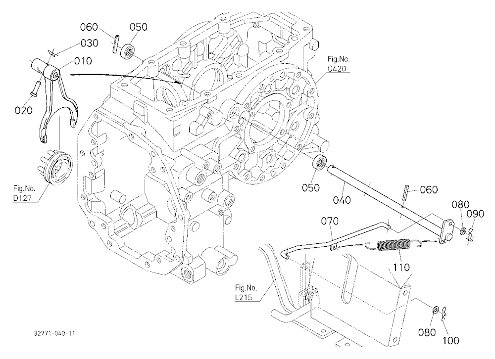 Differential Lock Shift Fork