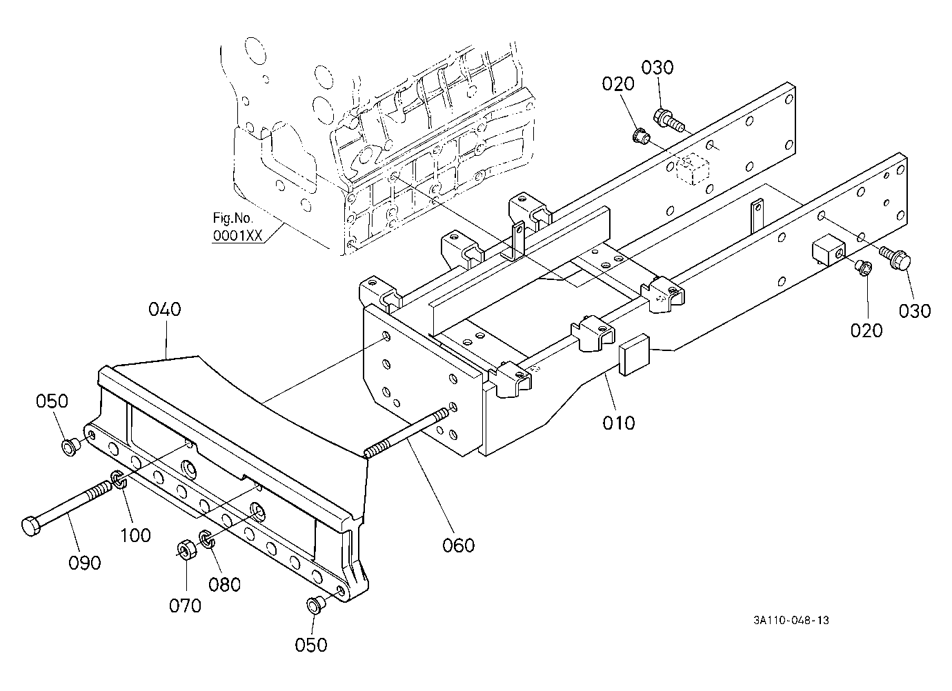 Front Axle Frame [Rops Type]
