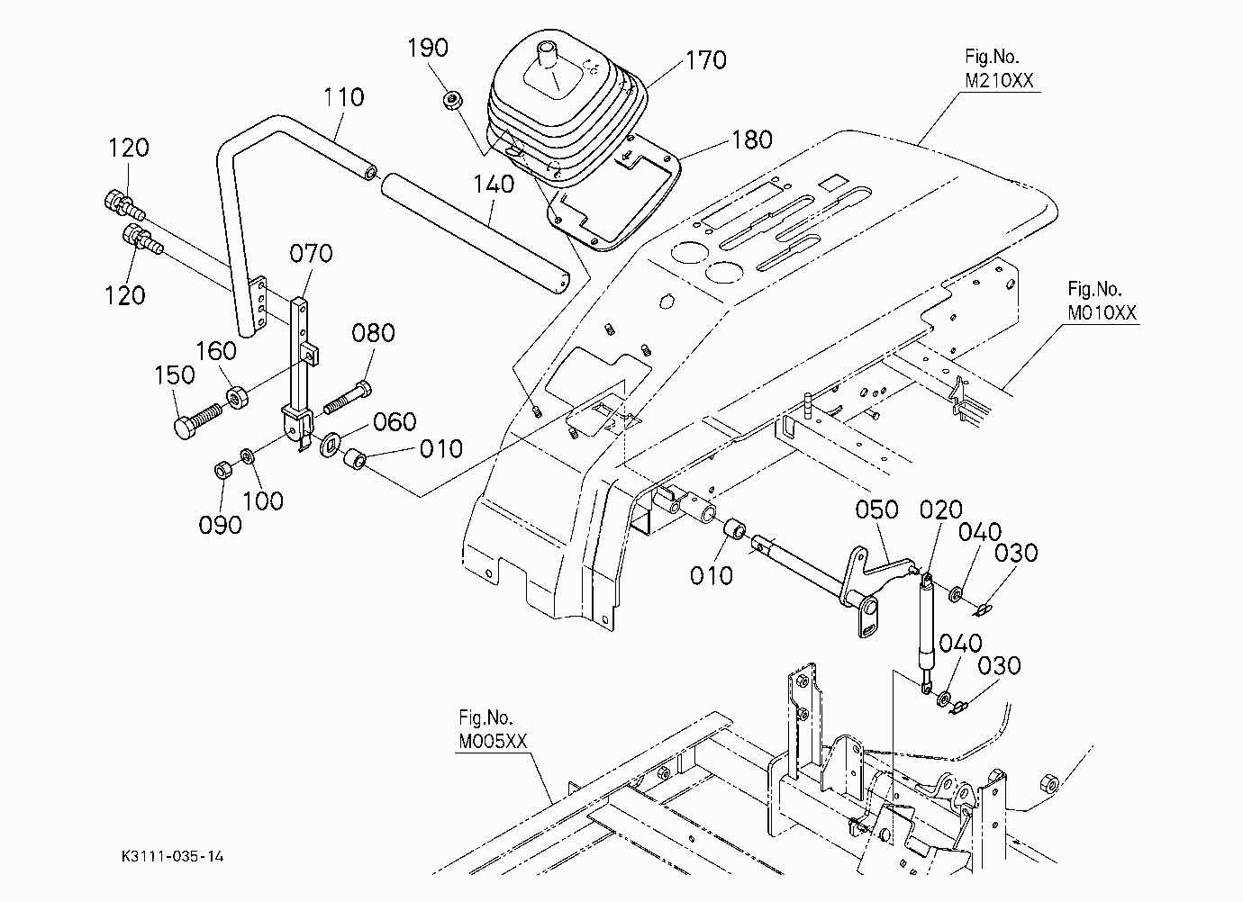 SPEED CONTROL LEVER RH