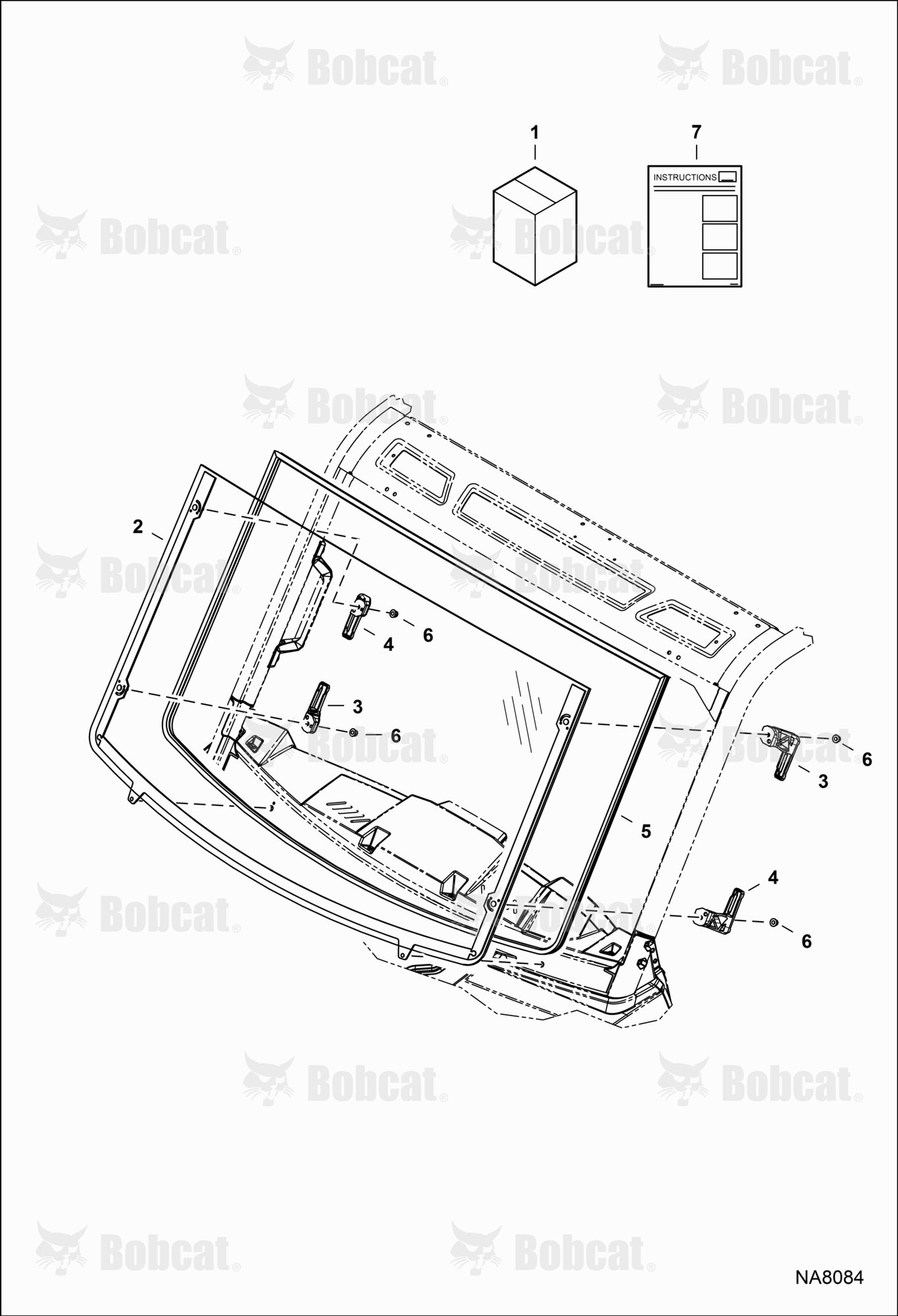 CAB Windshield Kit (Glass)