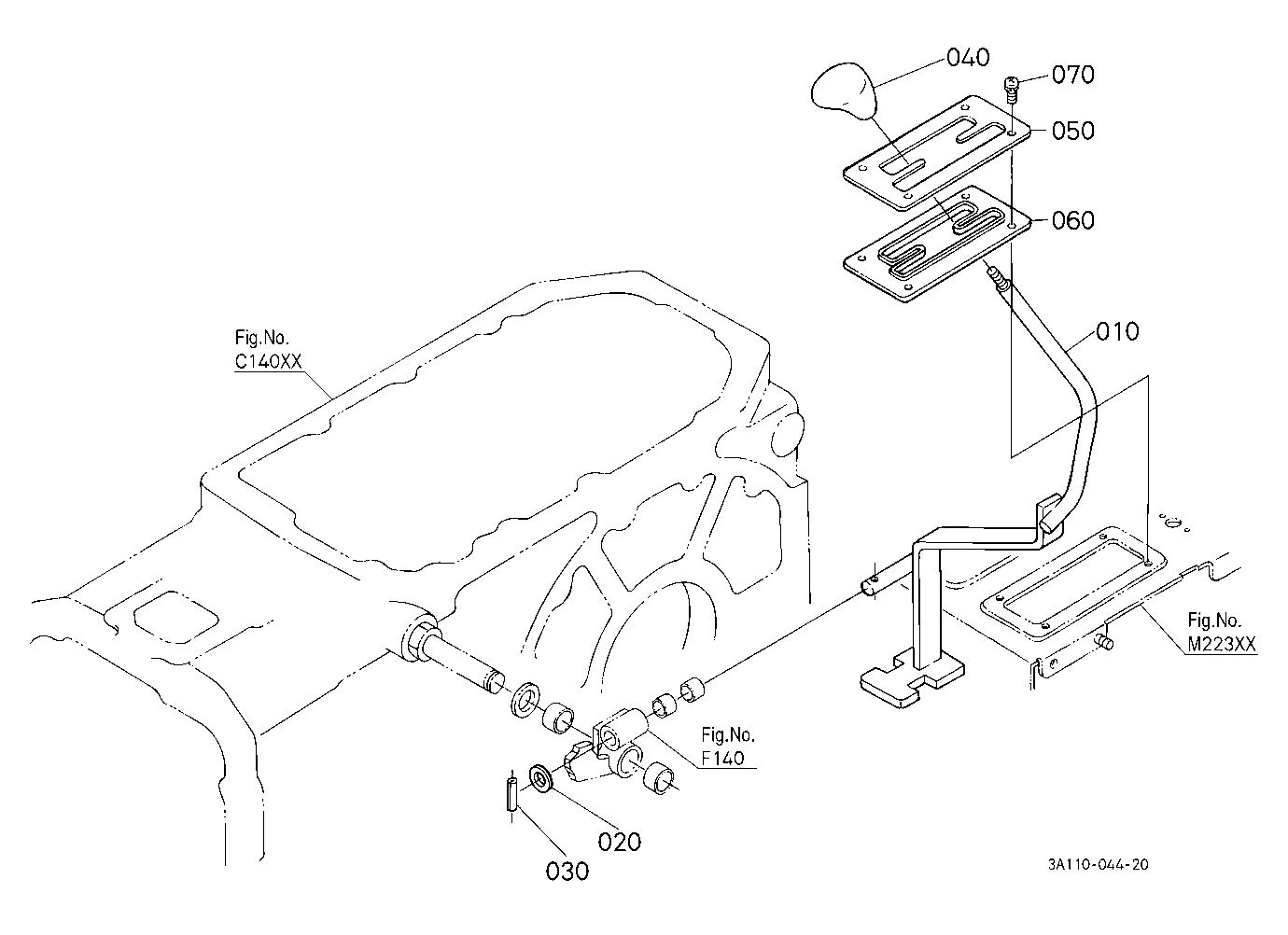 Range Gear Shift Lever/Creep Gear Shift Lever [Rop