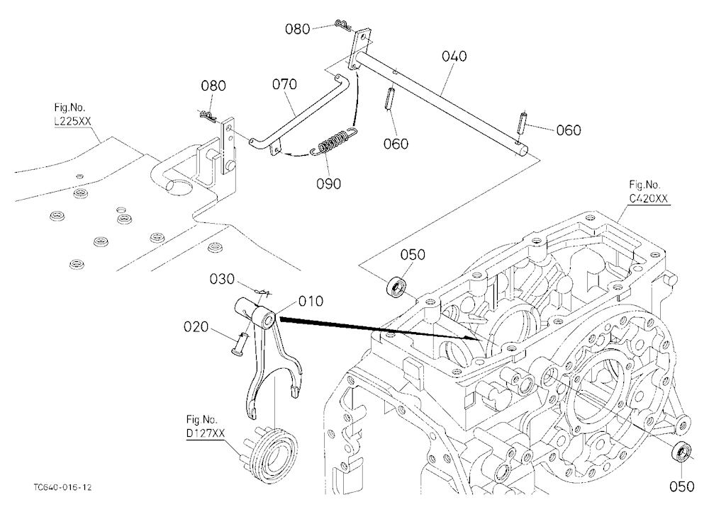 Rear Differential Lock Shift Fork