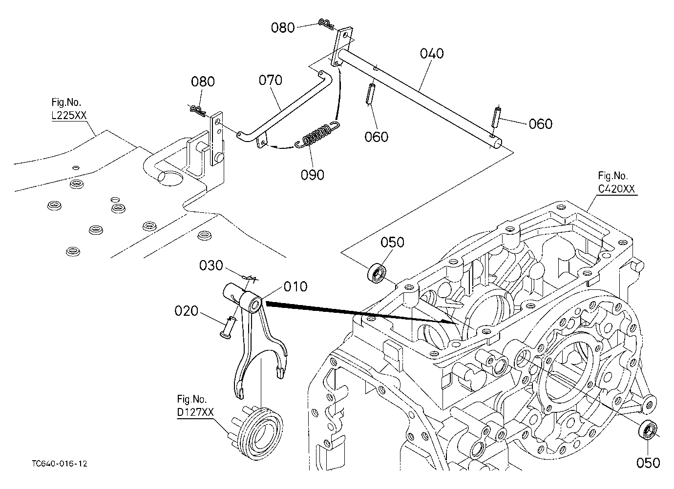 Rear Differential Lock Shift Fork