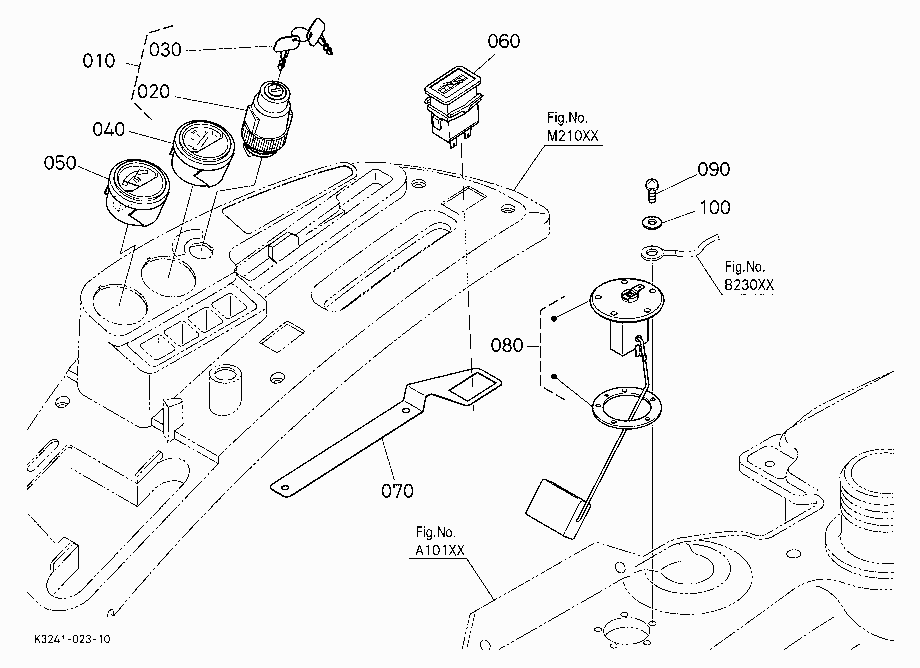 STARTER SWITCH/METER/SENSOR