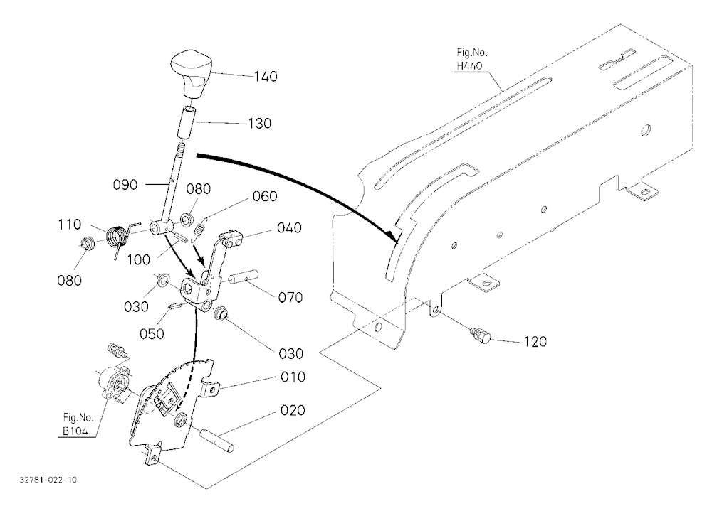 Main Gear Shift Lever