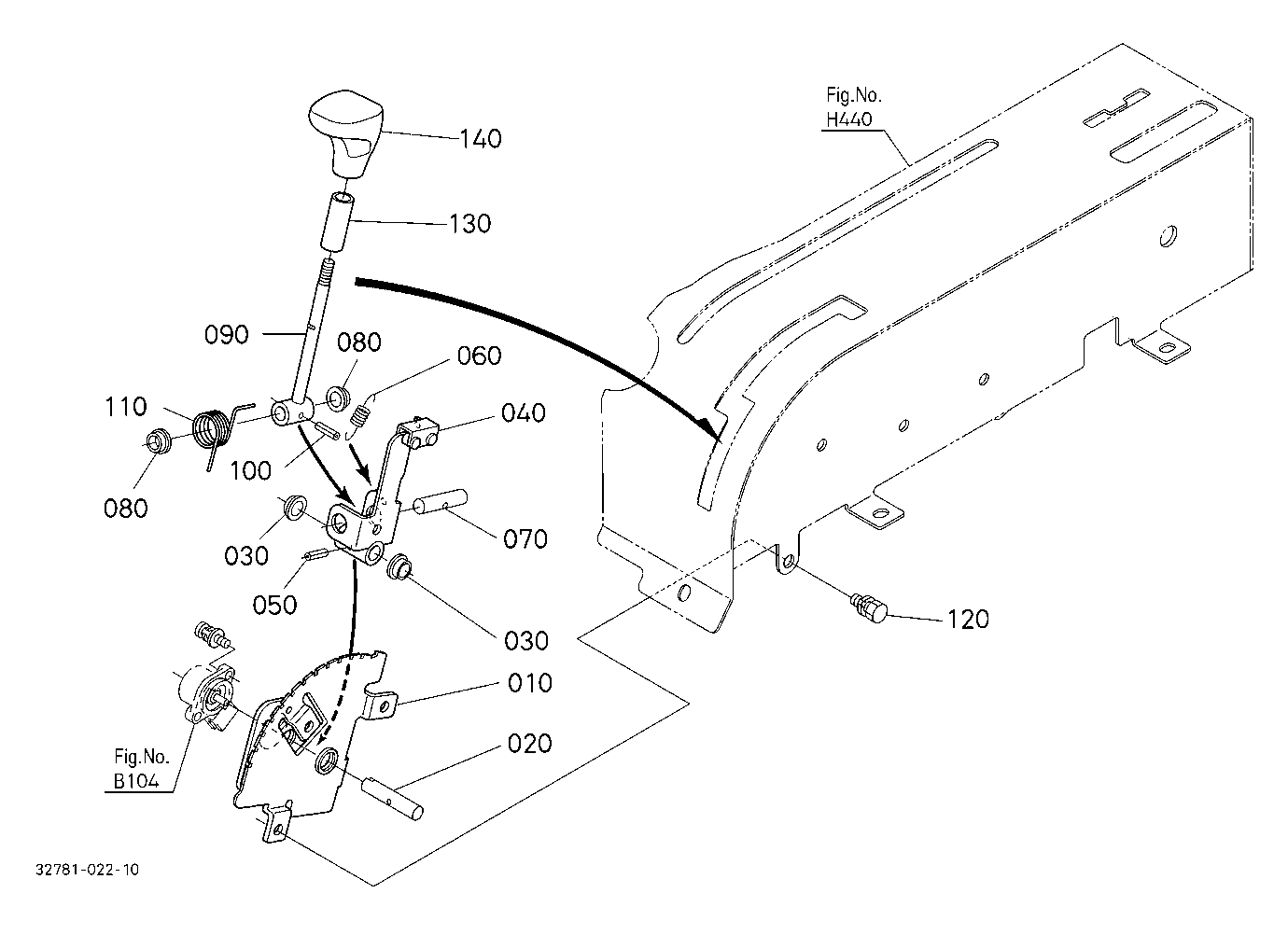 Main Gear Shift Lever