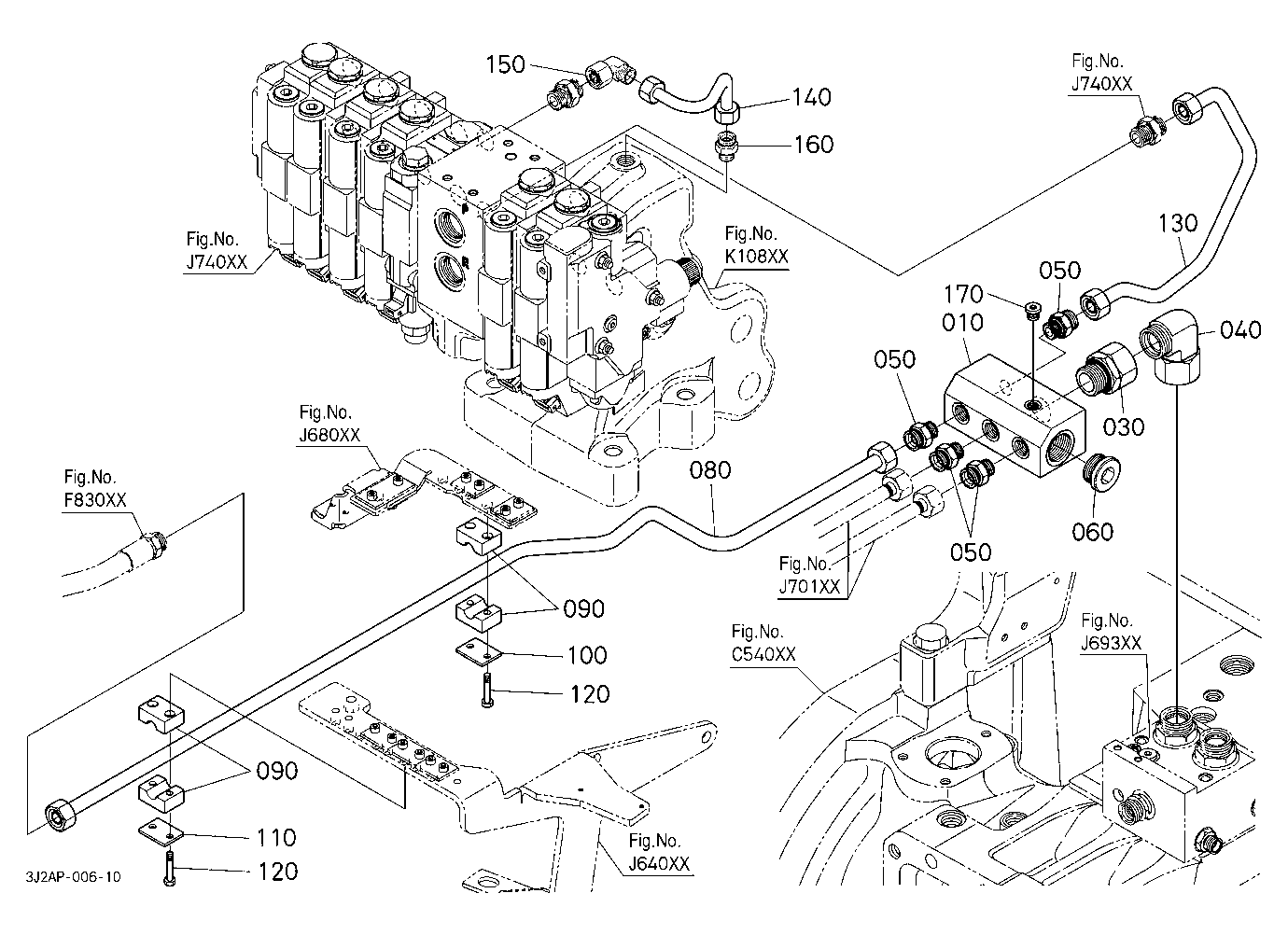 Hydraulic Oil Line (Brake Pipe To Remote Control V