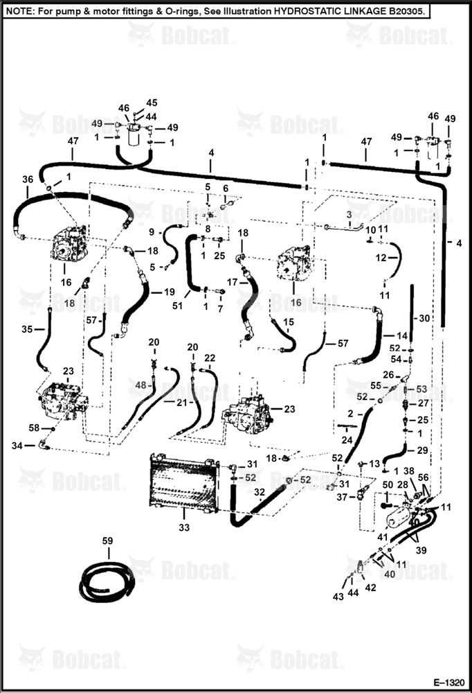 Hydrostatic Circuitry 4963M12366 - 4963M12637