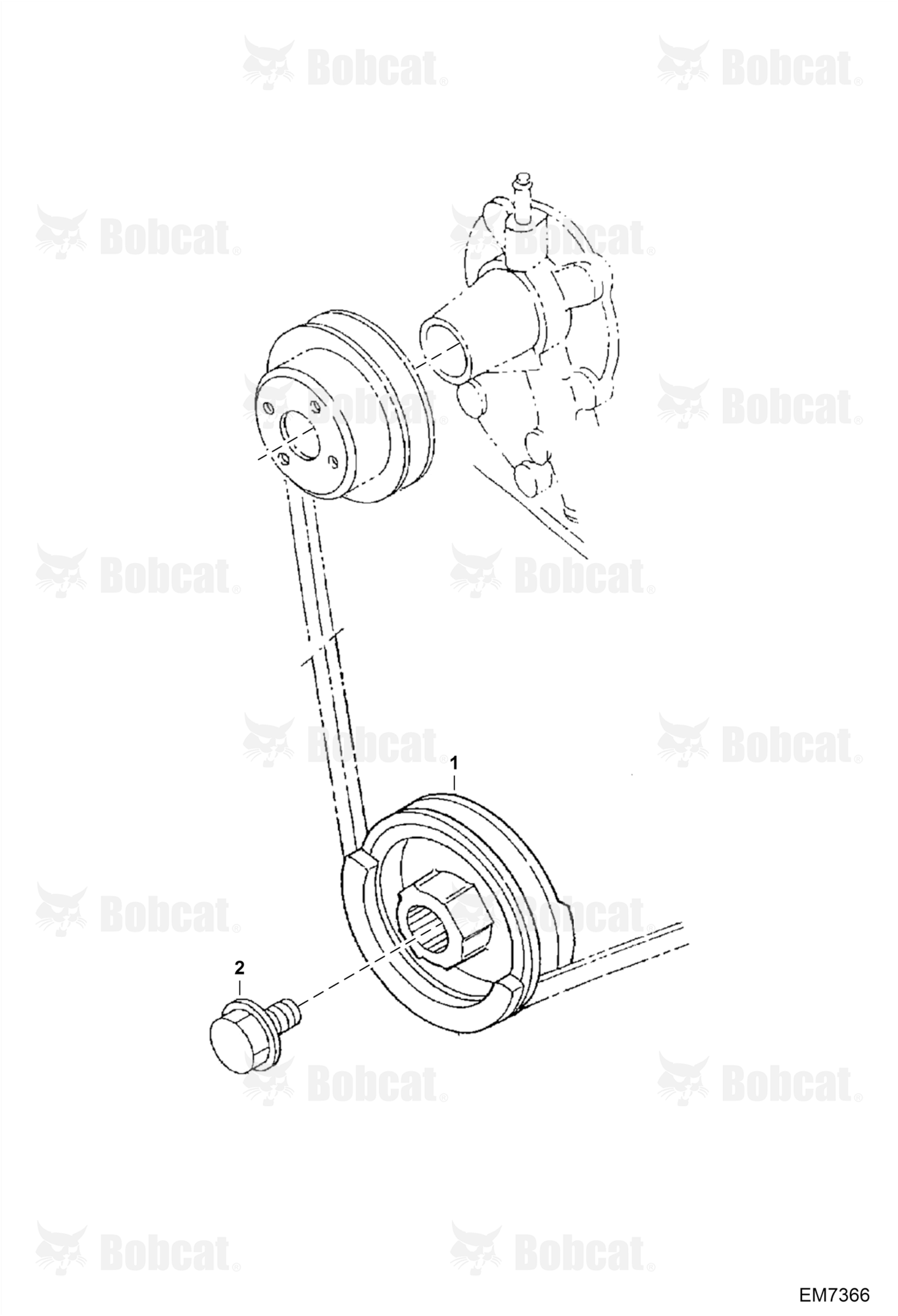 Fan Pulley (Engine S/N 7U0001 - 4JB9999)