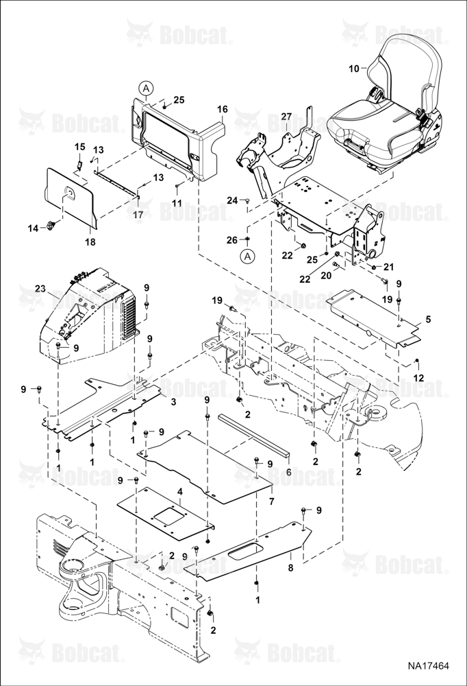 Operator Area & Seat (Floor) B4GP11001 - B4GP18444