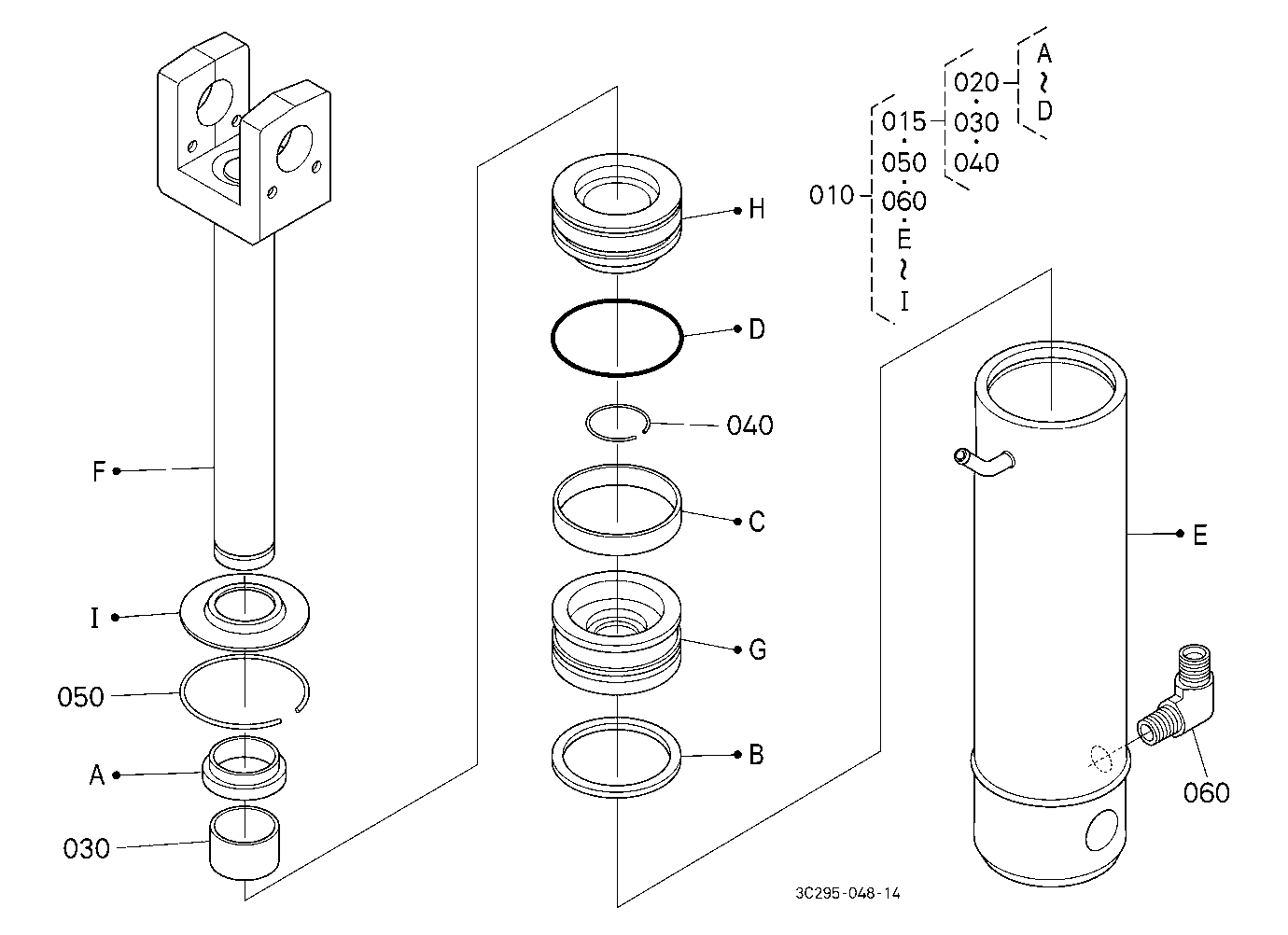 3P-Lift Assist Cylinder [Component Parts]