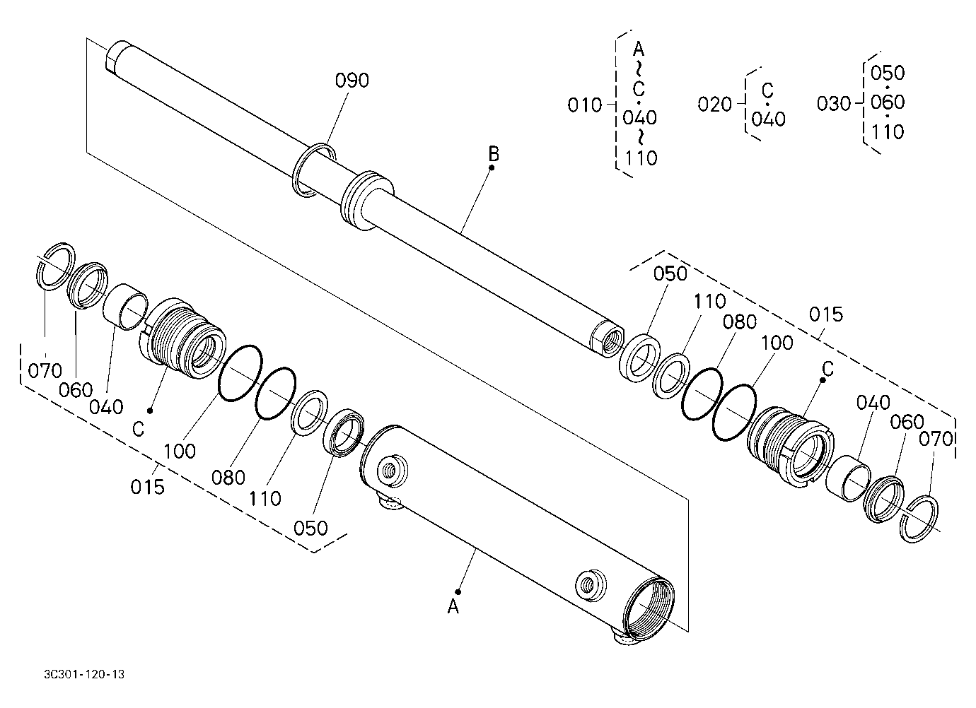 Steering Cylinder [Component Parts]