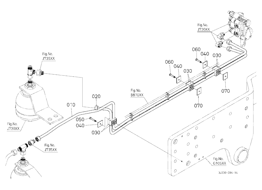 Front Suspension Valve Pipe (Front) [With Front Su
