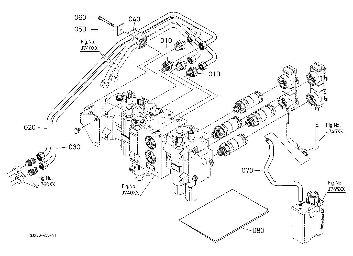 Coupler Kit (Front Hyd. Outlet/Mech.) (Coupler/Pip