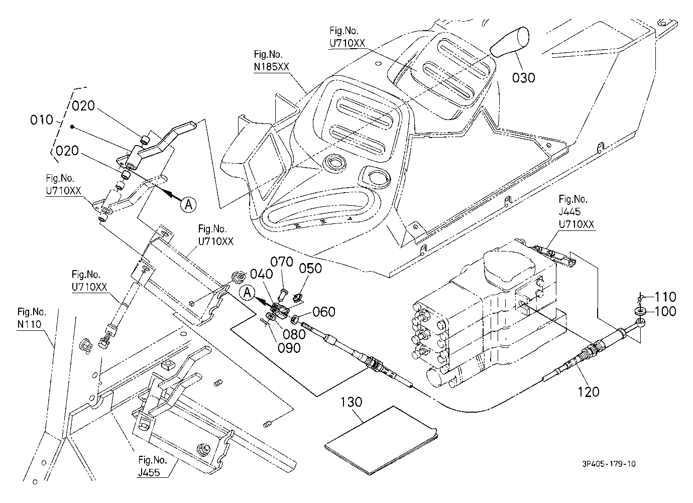 Auxiliary Control Valve Lever Kit (4Th) [Option]