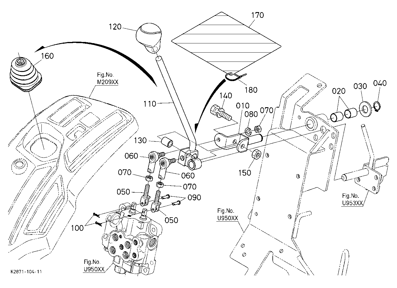 Front Control Valve Kit (Control Lever) [Option]