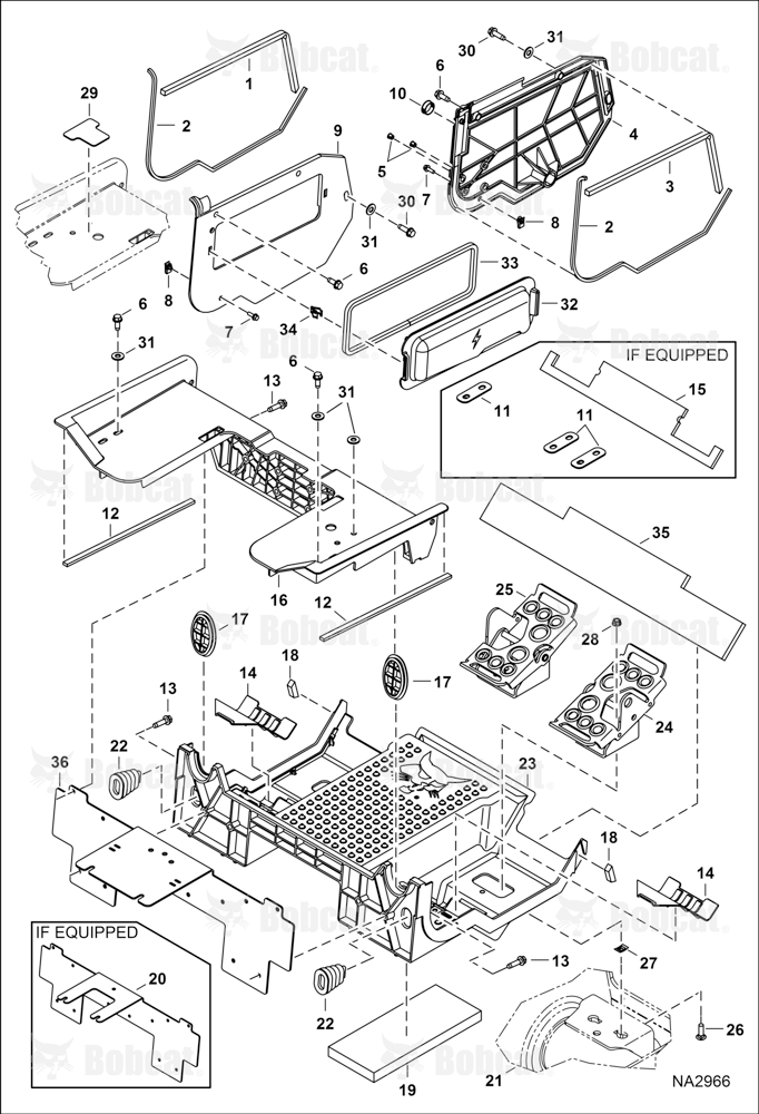 Panel (Floor Pan) (Manual Controls) ACS711120 & Above, ACSL11111 & Above