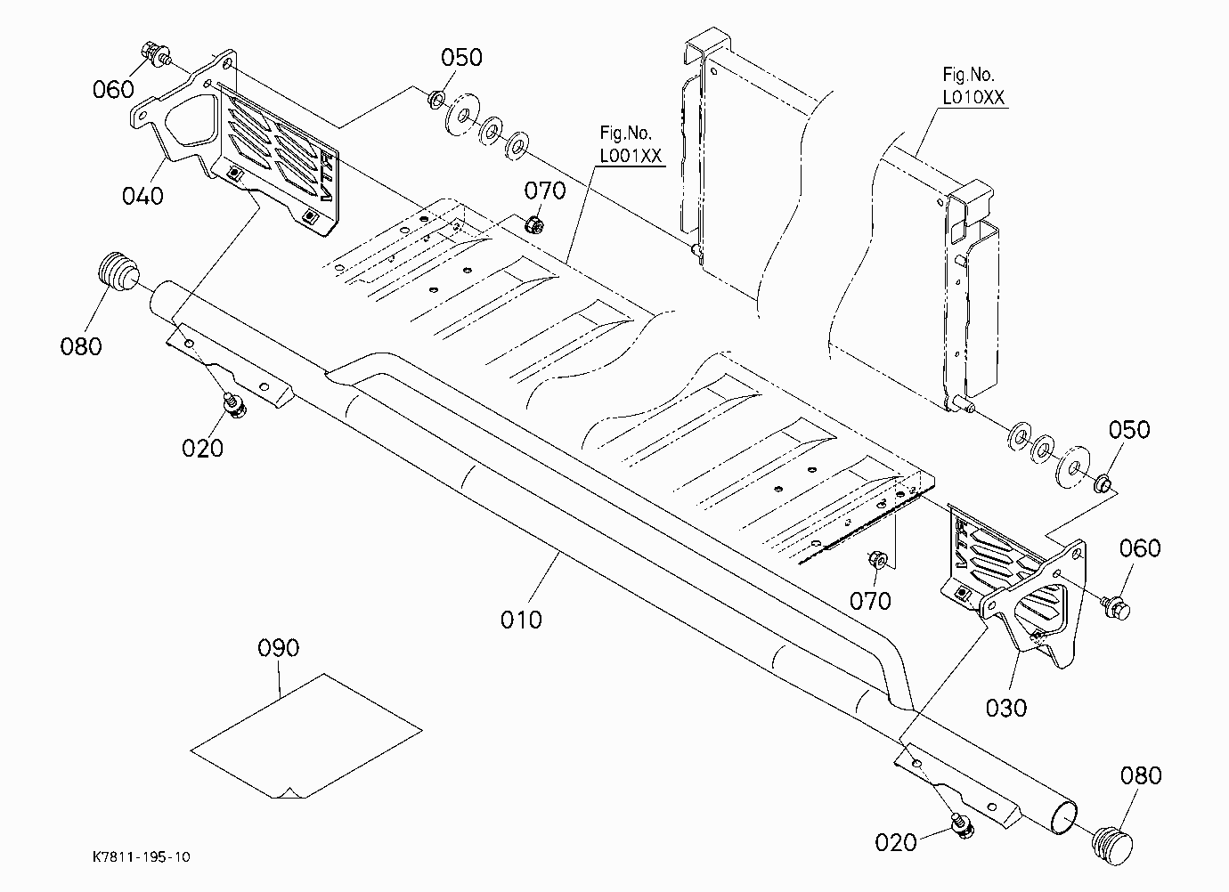 REAR BUMPER KIT (W/G No.V0855) [OPTION]