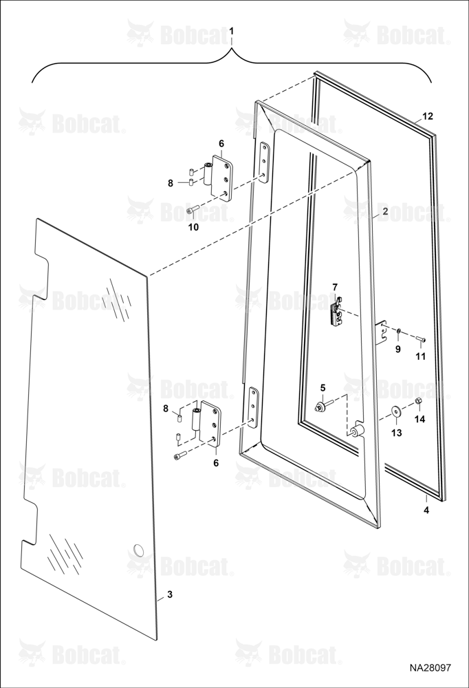 Operator CAB (LH Window Assembly)