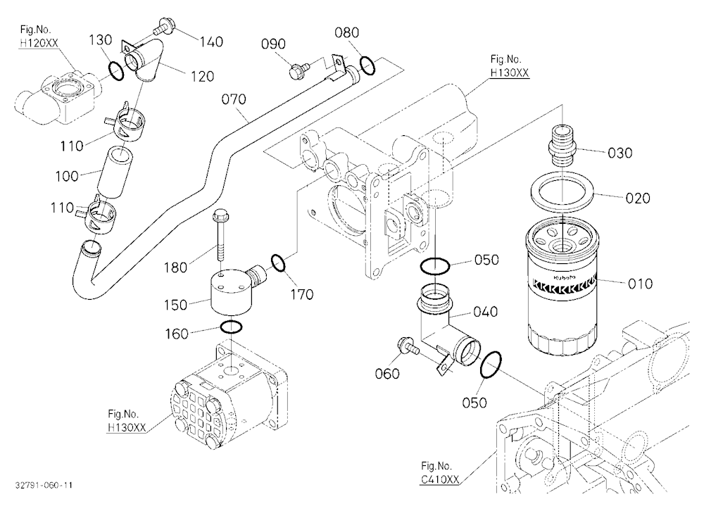 Hydraulic Oil Line (Suction)