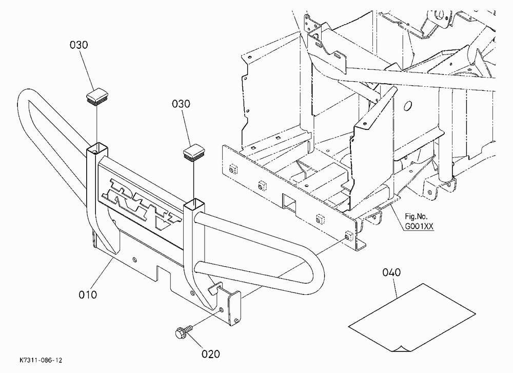 FRONT GUARD KIT (W/G. No. V4325) [OPTION]