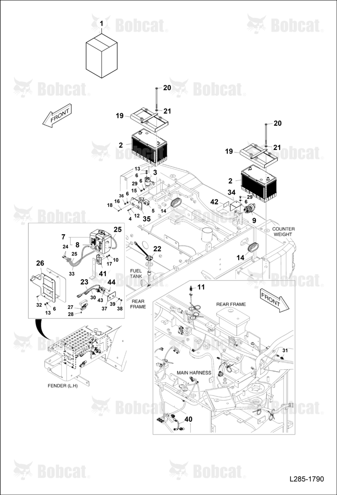 Rear Frame (Electrical Parts)
