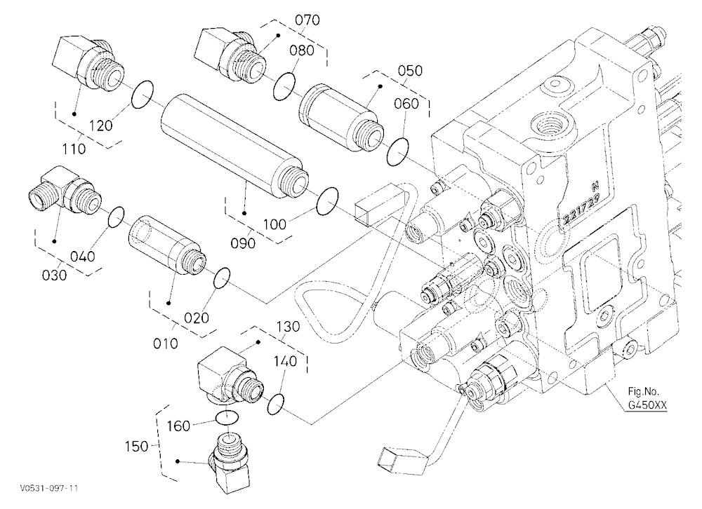 Control Valve (Left) (Center Under) [High Flow]