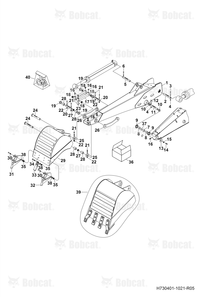 Standard Stick and Bucket Connections