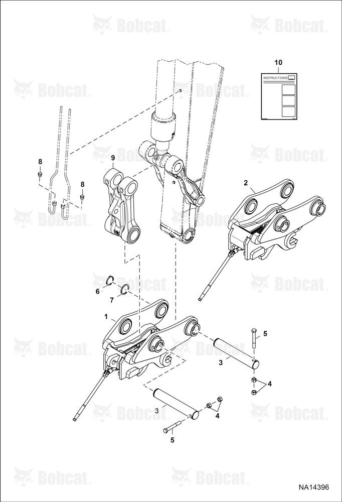 Bucket Link (Mechanical Link W/O Manifold)